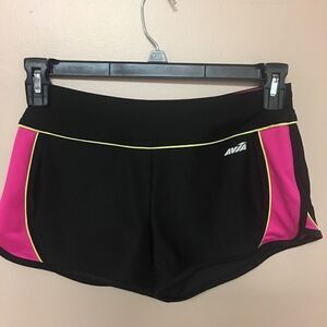 Avia pink and black workout shorts size small